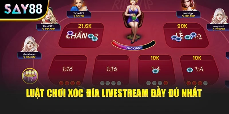 Luật chơi xóc đĩa livestream đầy đủ nhất