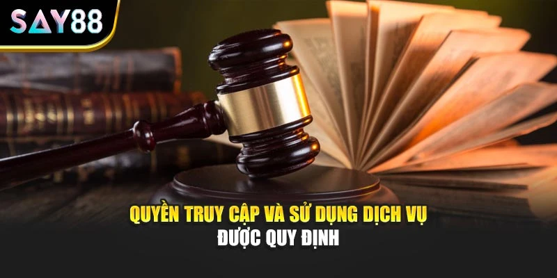 Quyền truy cập và sử dụng dịch vụ được quy định